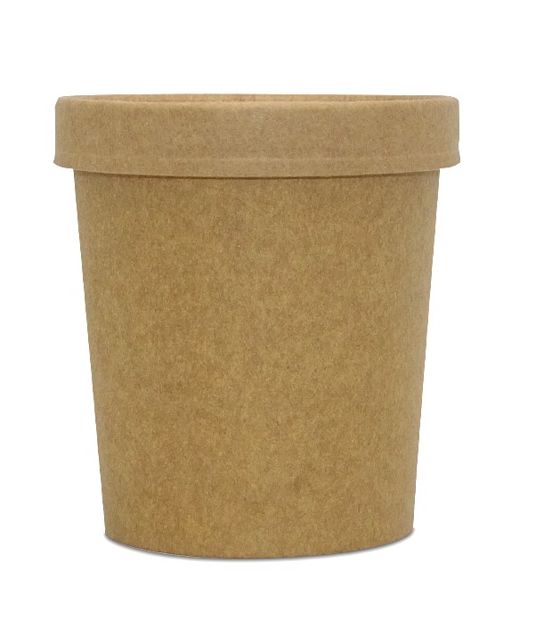 Bol cu capac pentru supa kraft 16 oz (470 ml) 25 buc/set